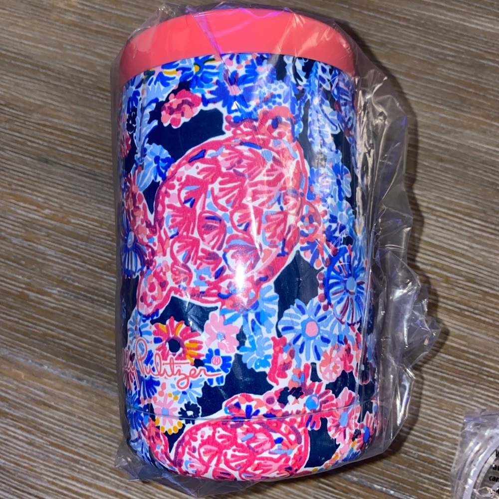 11.8oz Lilly Pulitzer can coolers / tumblers NIB